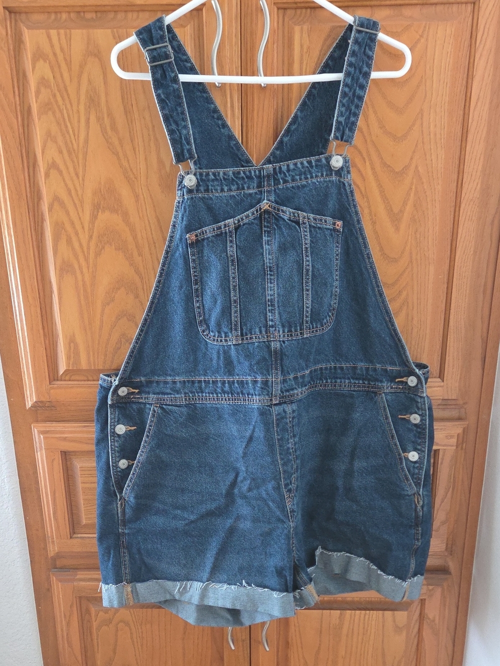 Old Navy Dark Blue Denim Short Overalls